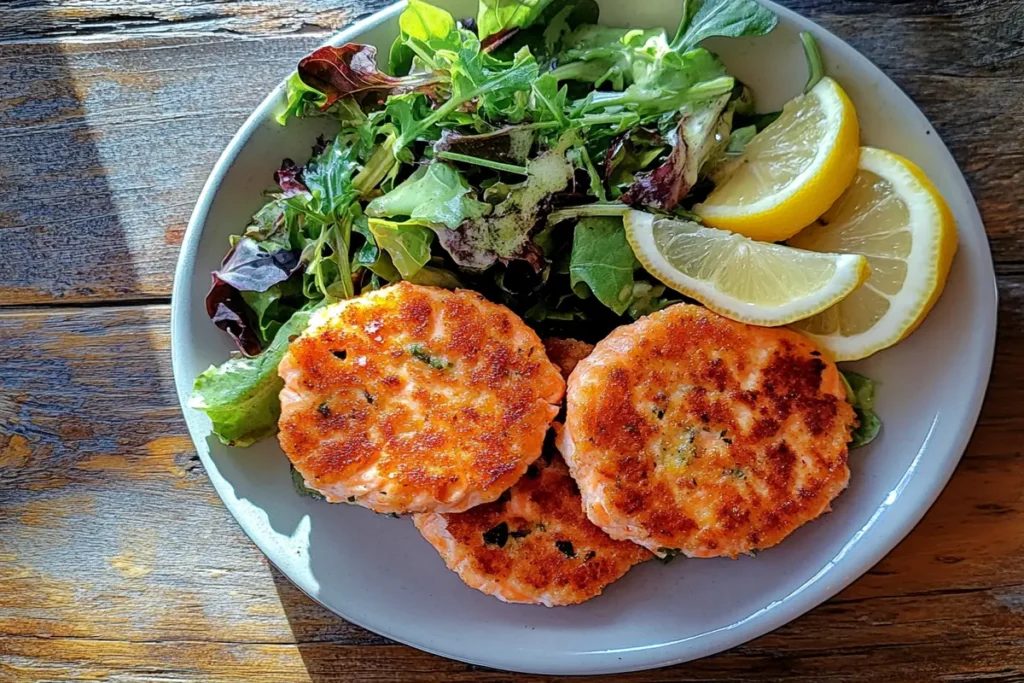 serve with salmon patties