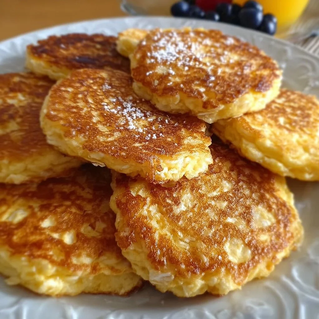 Bowl of Quark Coins mixed with oats for a nutritious snack