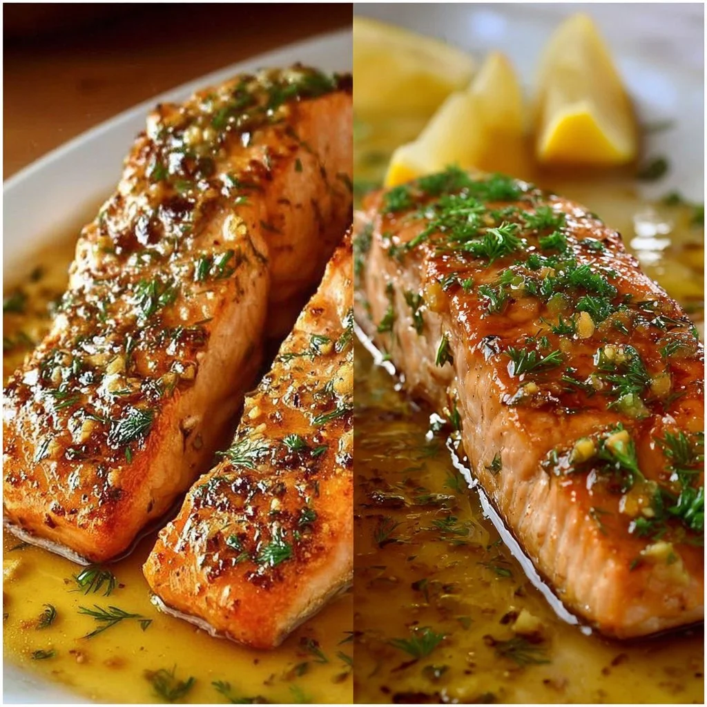 Texas Roadhouse salmon dish served with garnishes and sides