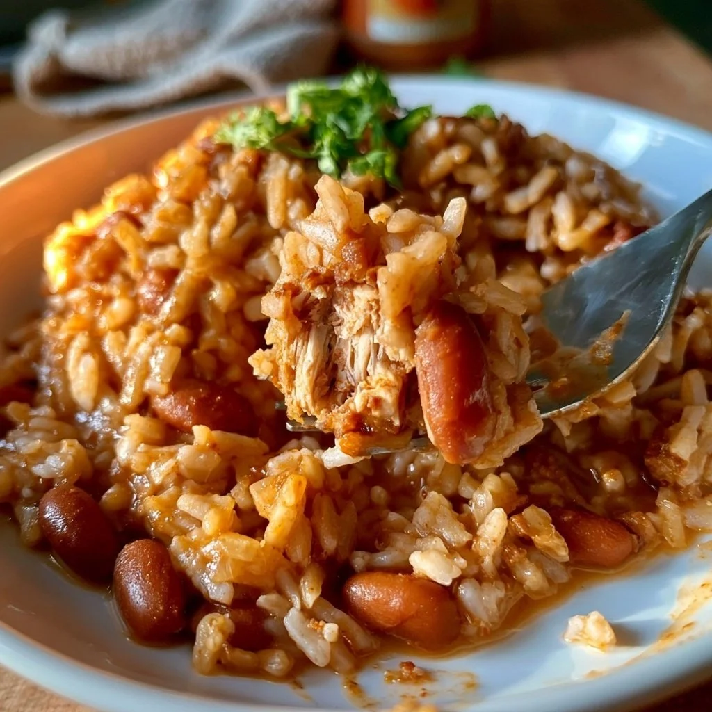 Instant Pot Rice and Beans recipe with 15g fiber