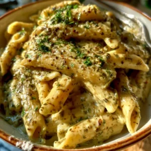 Delicious one-pot pesto pasta prepared in 30 minutes